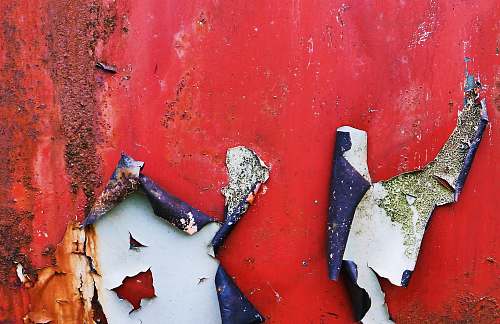 rust red paint wall