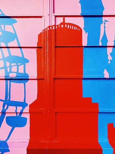art red painted wall graffiti