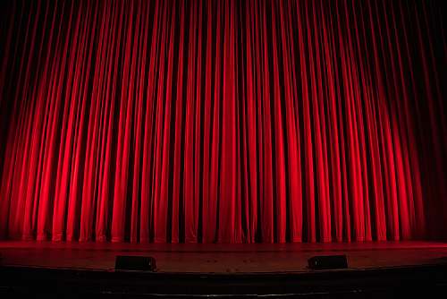 stage red theater curtain theater