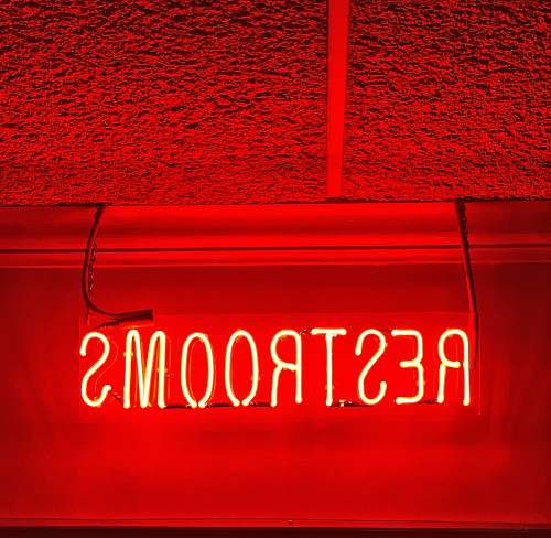 light Rest Rooms LED light neon