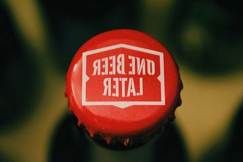 beer top view of bottle cap eco zen boutique