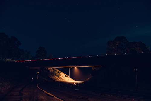 night highway during daytime dark