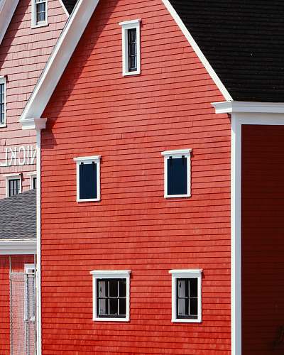 building brown 2-story house siding