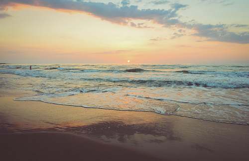 beach photo of seashore water