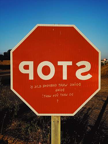 symbol stop signage road sign
