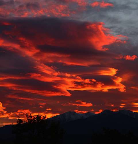 sunrise mountain during sunset sunset