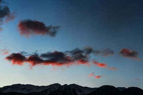 cloud mountain under cloudy sky smoke