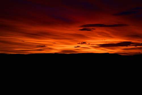 nature photography of orange clouds at golden hour outdoors