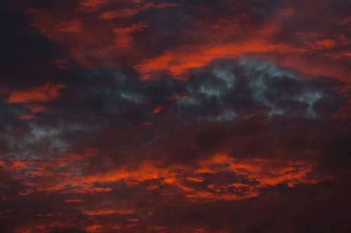 sky red clouds sunrise