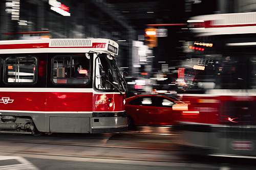 canada motion photography of trains fast