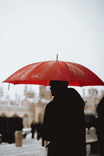canopy silhouette of person using umbrella at daytime photography cambridge