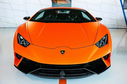 car orange car transportation