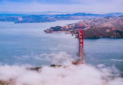 ocean Golden Gate Bride, California sea
