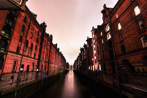 building low-angle photography of houses hamburg