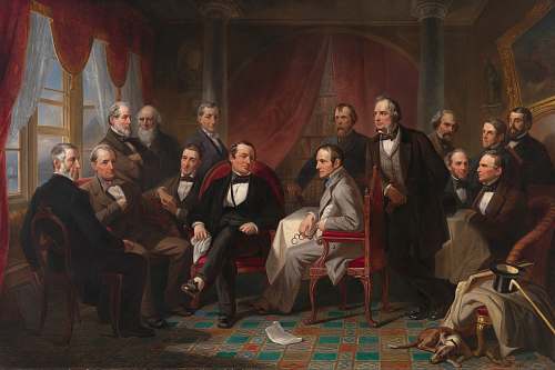 Washington Irving and his Literary Friends at Sunnyside 1864