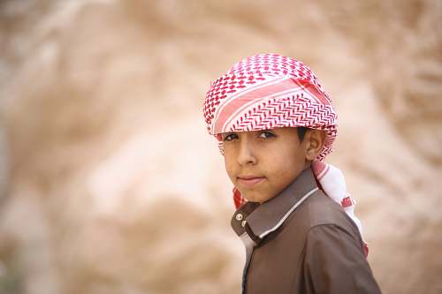 human boy in brown collar top person