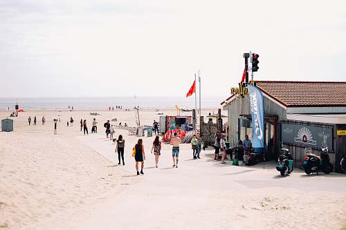 person people walking on sand human