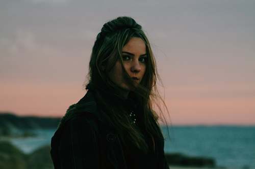 person photo of woman wearing black top human