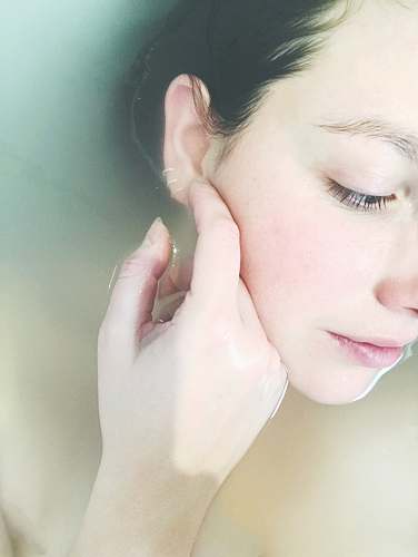 human woman soaked in water person