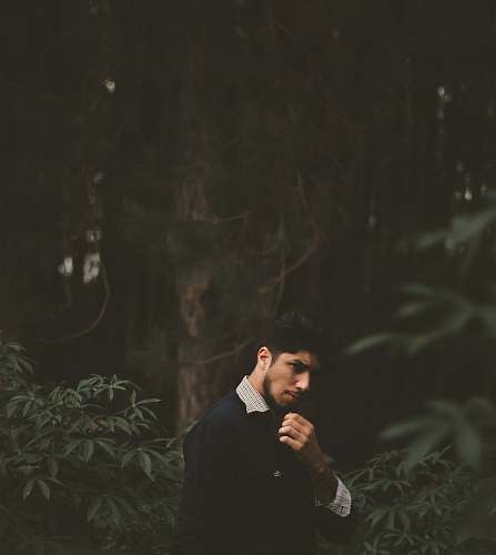 human selective photography of man in black top people