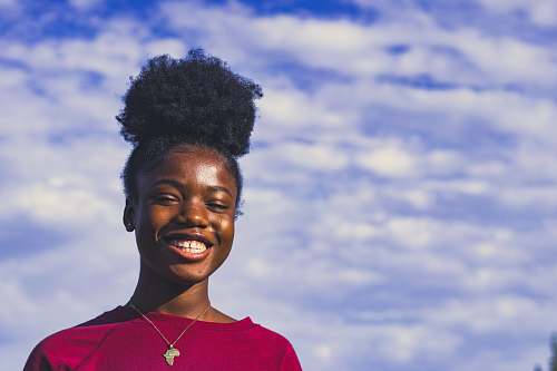 people woman taking photo while smiling human