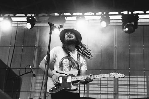 guitarist man playing electric guitar guitar
