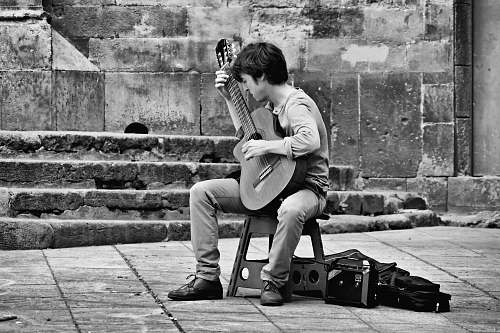 guitar man playing guitar photograph musician