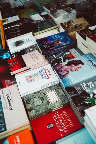furniture pile of assorted-title books bayreuth festival theatre