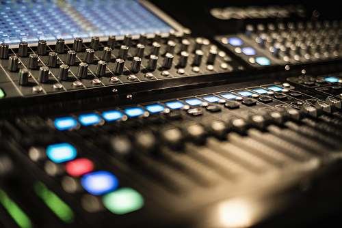 electronics black stereo mixer dj