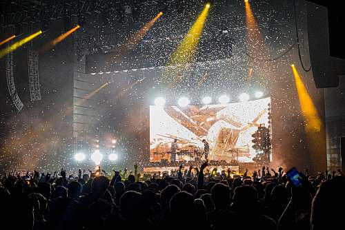 human people near stage person