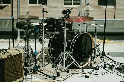 music black music drum set musical instrument
