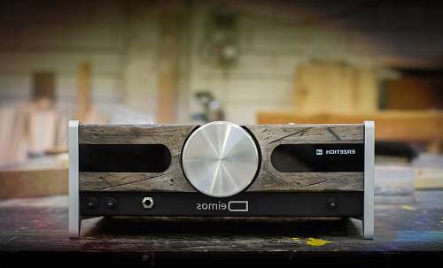 wood gray and black amplifier plywood