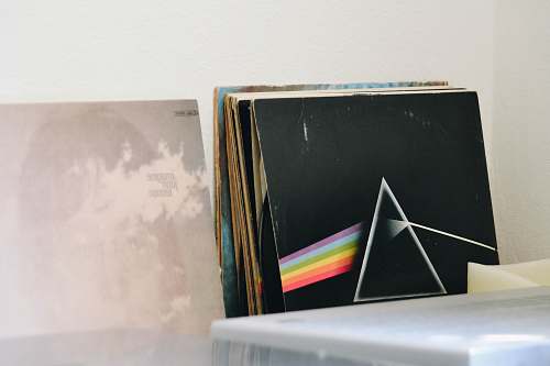 paris vinyl sleeve near white wall france