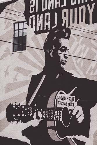 poster man playing guitar poster advertisement