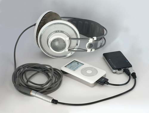 electronics white and silver headphones headphones