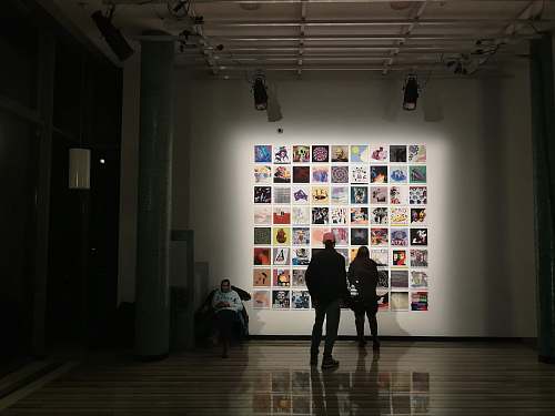 person man and woman facing on paintings art
