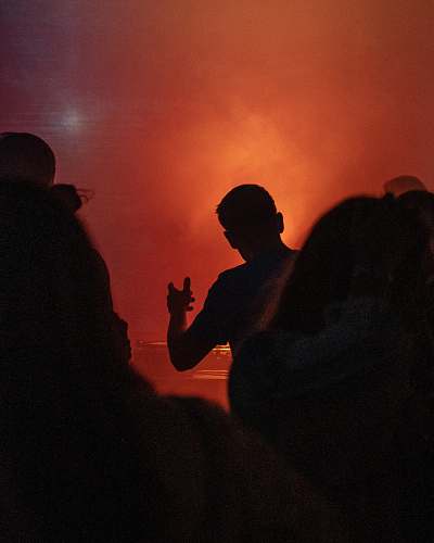 person silhouette of person fire