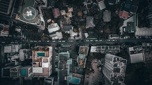 nature aerial photography of city outdoors
