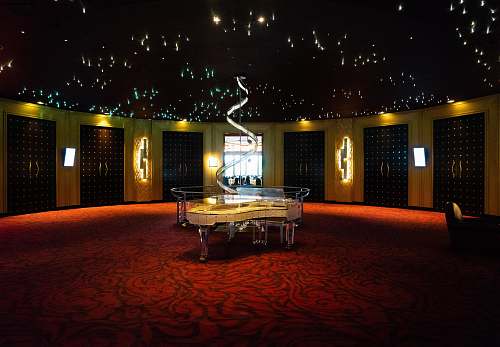 flooring clear glass grand piano in room montreux