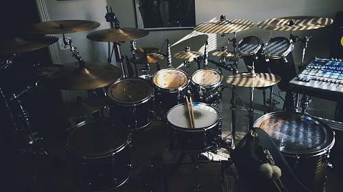 drum black and white drum set leisure activities