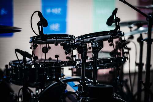 drum black drum set shallow focus photography musical instrument