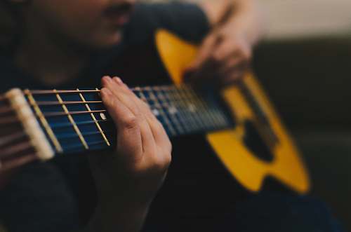 guitar man sitting white playing guitar electric guitar