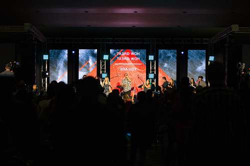 stage people in the concert los angeles