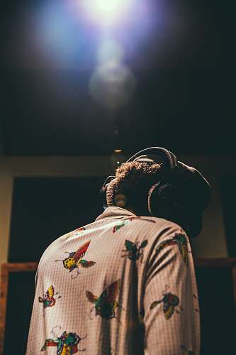 headphone person wearing headphones rockstar