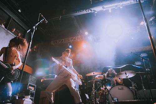 human rock band concert