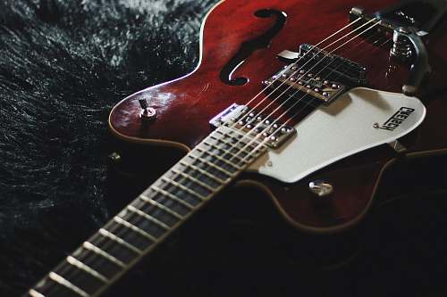 guitar white and red electric guitar electric guitar
