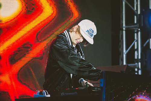 clothing DJ wearing black jacket apparel