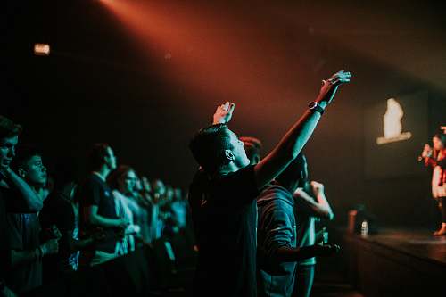 worship people beside stage audience