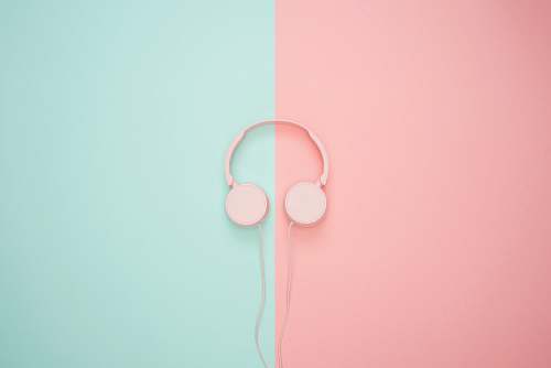 product white corded headphones headphone