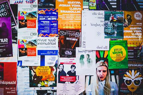 advertisement assorted posters brochure
